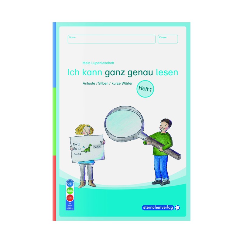 Mein Lupenleseheft- Ich kann ganz genau lesen - Anlaute /Silben / kurze Wörter