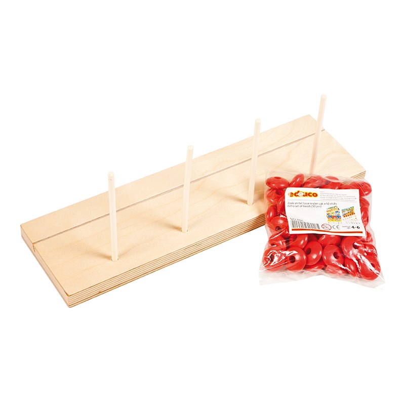 Find and count - additional red beads (100)
