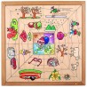 Puzzle triedenia pavúkov - štyri ročné obdobia