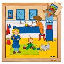 Puzzle o hygiene - čistenie zubov