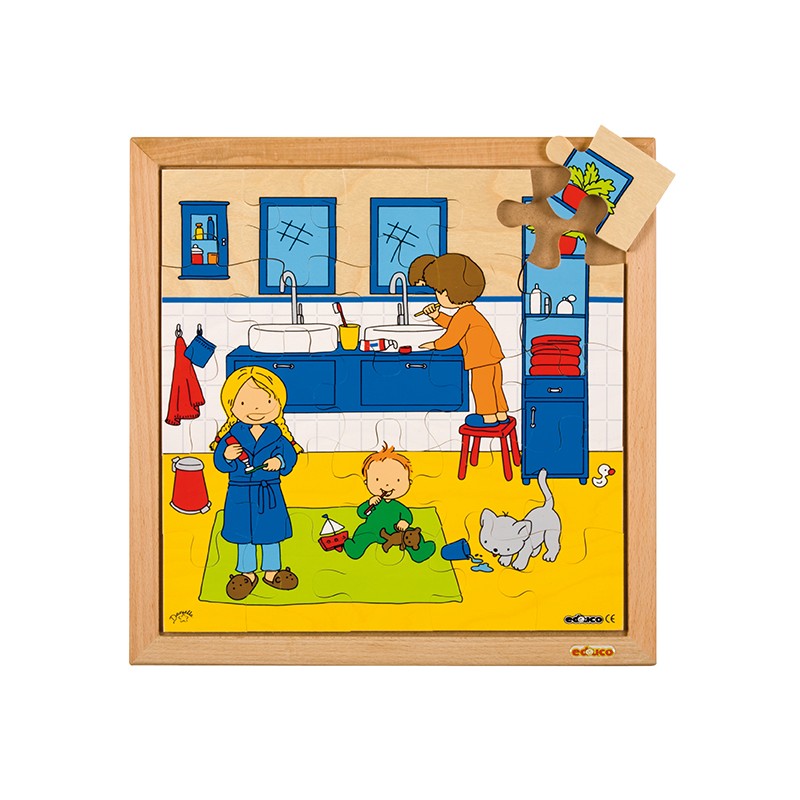 Puzzle o hygiene - čistenie zubov