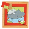 Animal puzzle mother + child - hippo