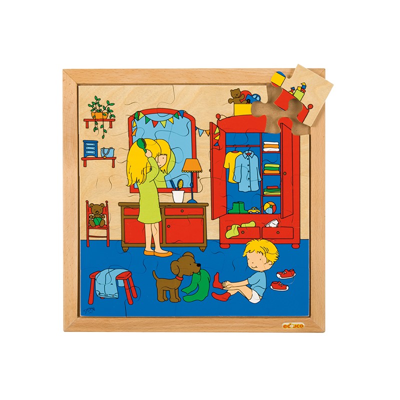 Puzzle o hygiene - obliekanie