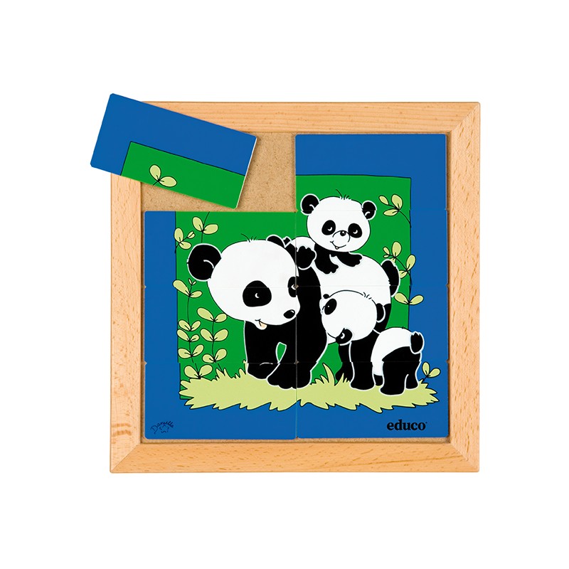 Zvieracia skladačka matka + dieťa - panda