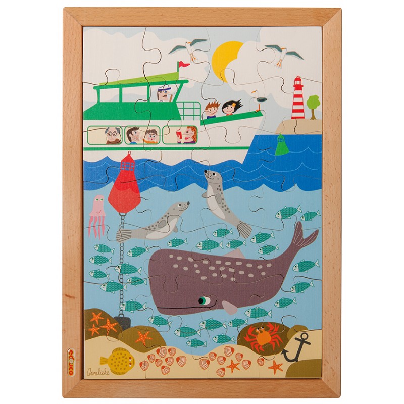 Oberhalb und unterhalb Puzzle - Meer (28)