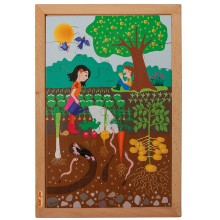 Über und unter der Erde Puzzle - im Garten (28)
