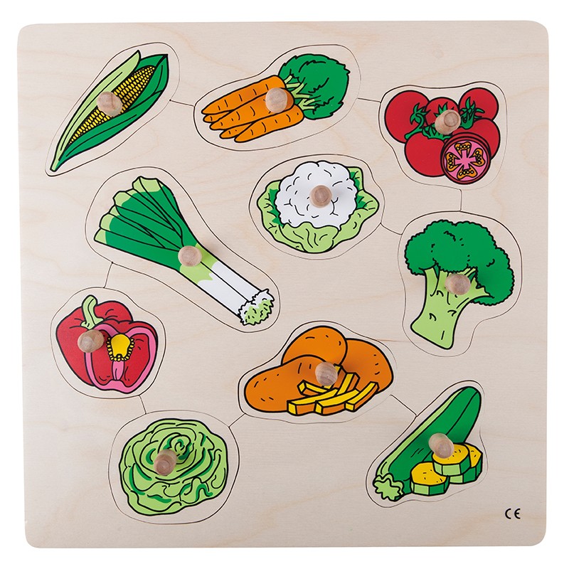 Knob puzzle - vegetables