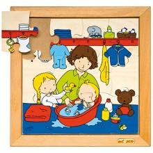 Dieťa puzzle - kúpanie