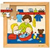Baby puzzle - taking a bath