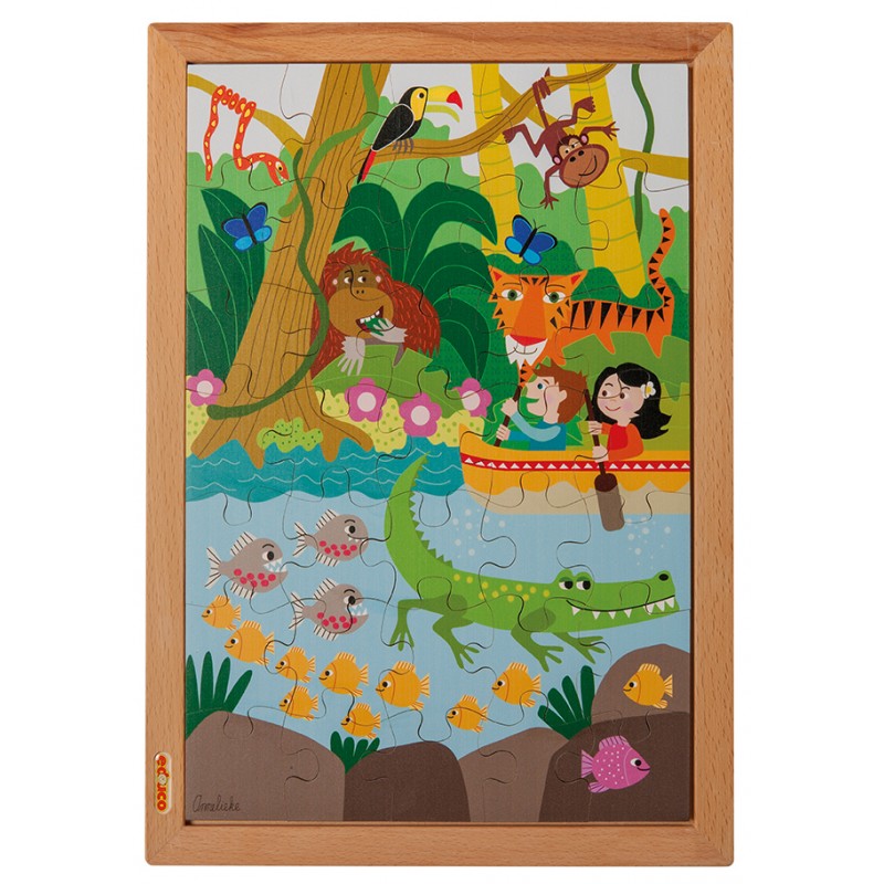 Oberhalb und Unterhalb Puzzle - im Dschungel (35)