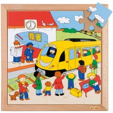 Transport puzzle - train station