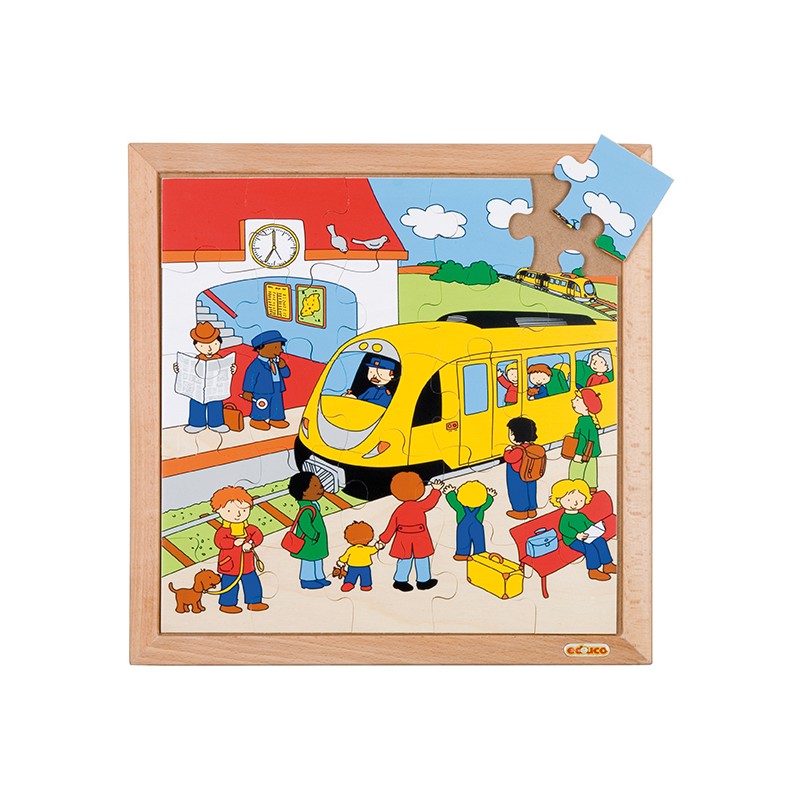 Transport puzzle - train station