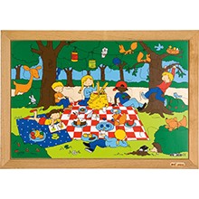 Deti aktivity puzzle - piknik