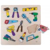 Puzzle s gombíkmi - nástroje