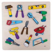 Puzzle s gombíkmi - nástroje