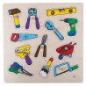 Puzzle s gombíkmi - nástroje