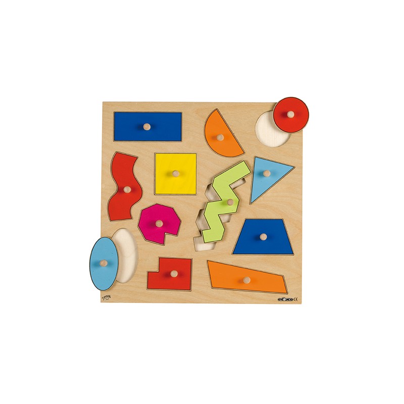 Knob puzzle - geometric shapes