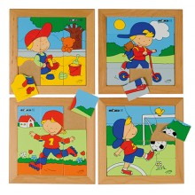 Puzzle set chlapci - súprava 4