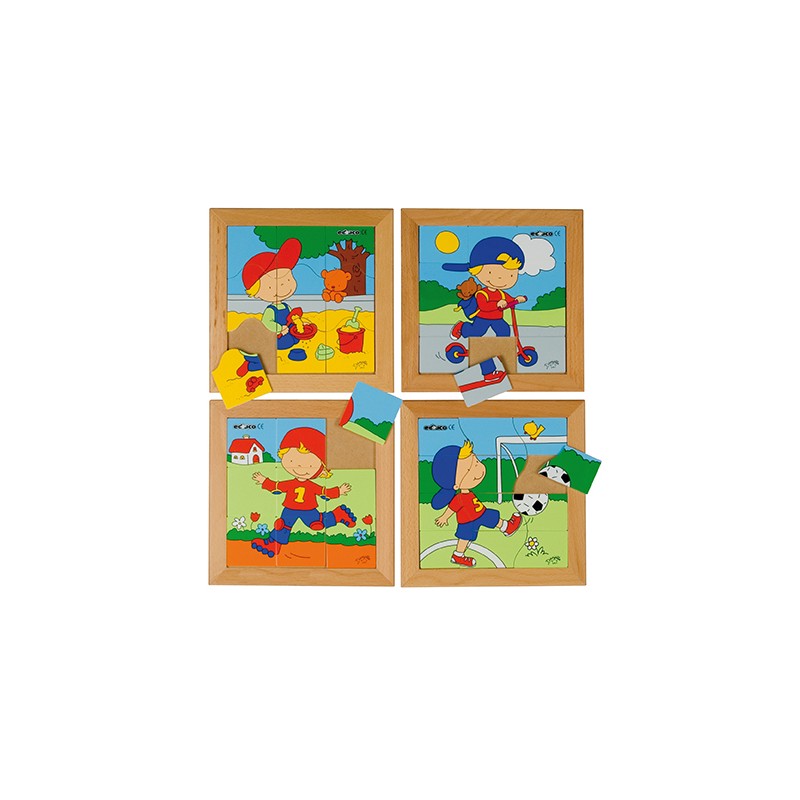 Puzzle set boys - set of 4