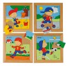 Puzzle set chlapci - súprava 4