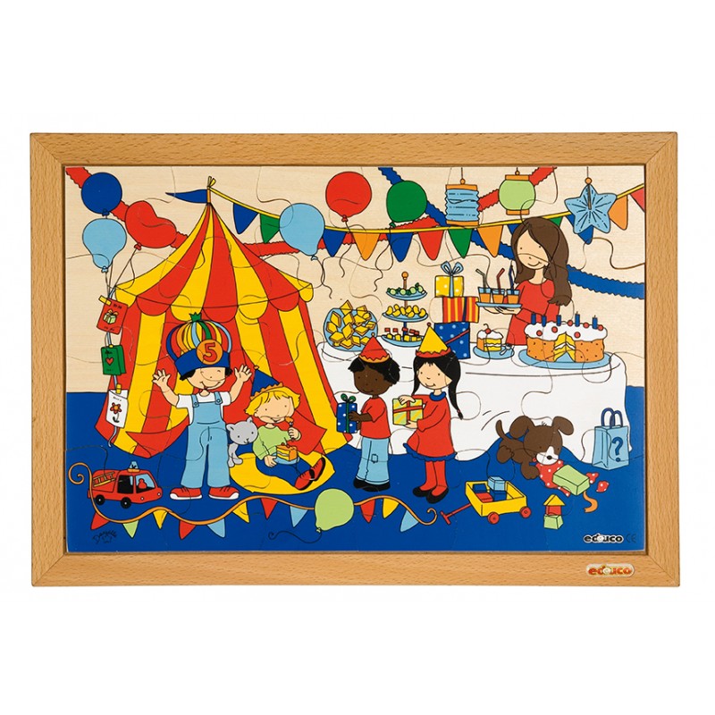 Children's activities puzzle - party