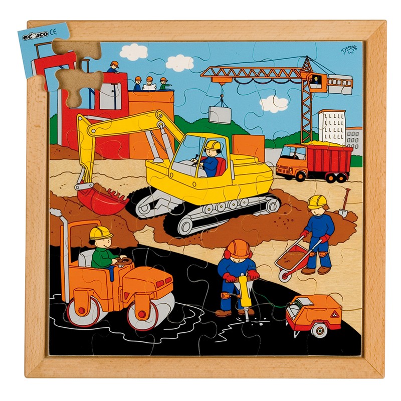 Street action puzzle - road building