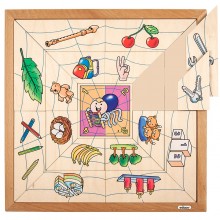 Puzzle s triedením pavúkov - množstvá
