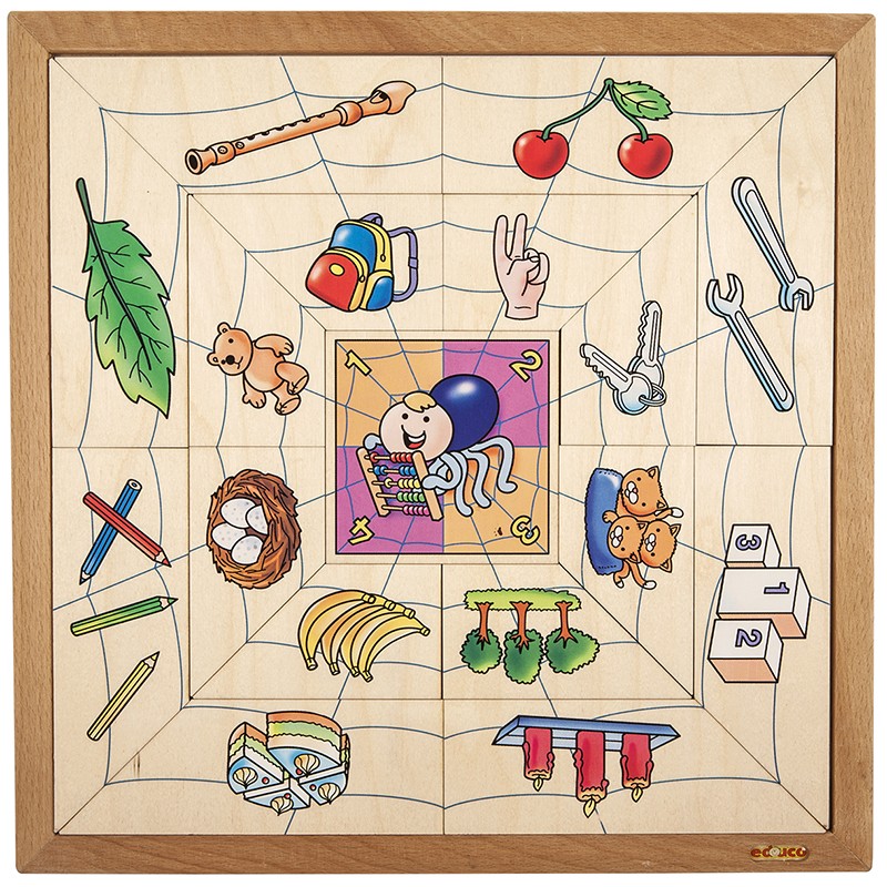 Spider sorting puzzle - quantities