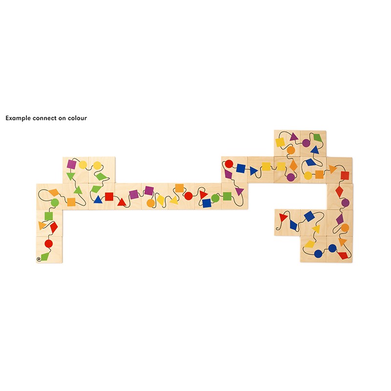 Connect shape and colour