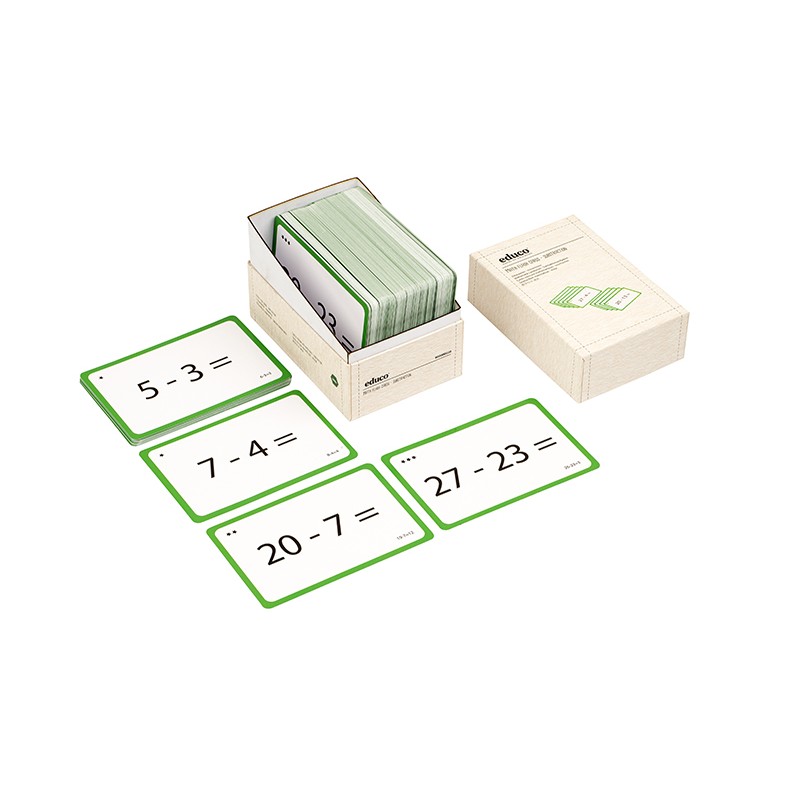 Math flash cards - substraction