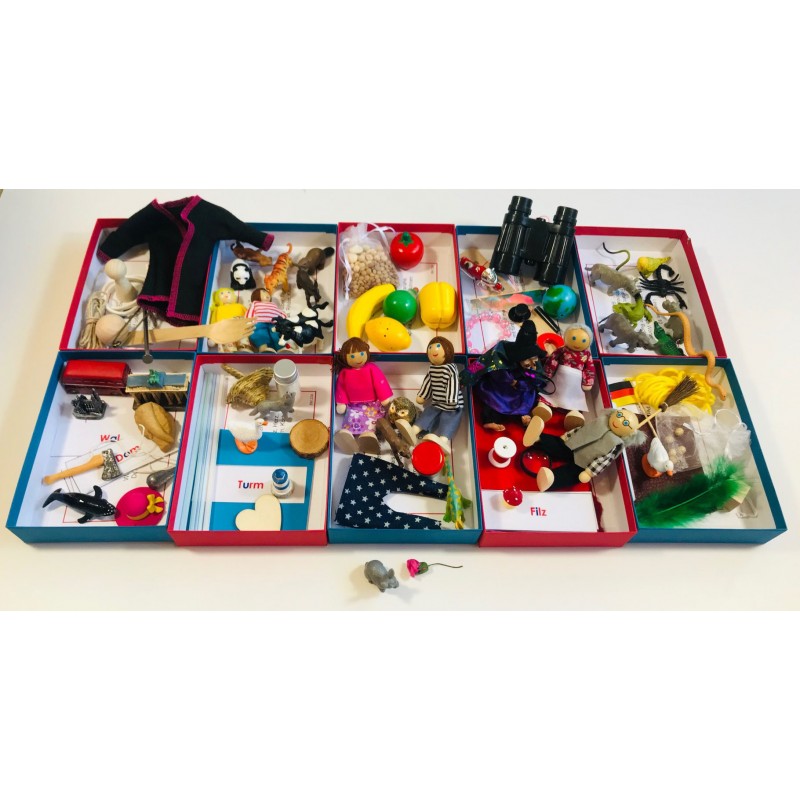 Montessori čítacie boxy