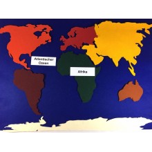 Continent made of felt