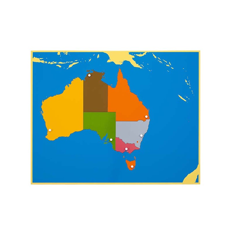 Puzzlekarte Australien
