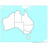 Kontrollkarte Australien: unbeschriftet