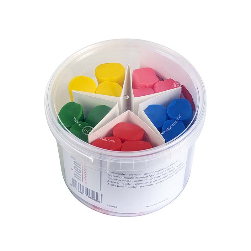 Modellierknete - premium: sortierte Montessori Farben
