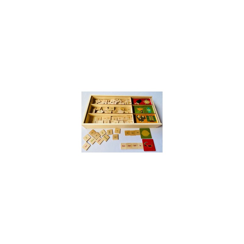 Reading boxes with syllables