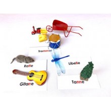 Doppel consonant reading boxes according to Montessori