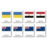 Flaggen der Welt - Klassifikationskarten - Deutsch