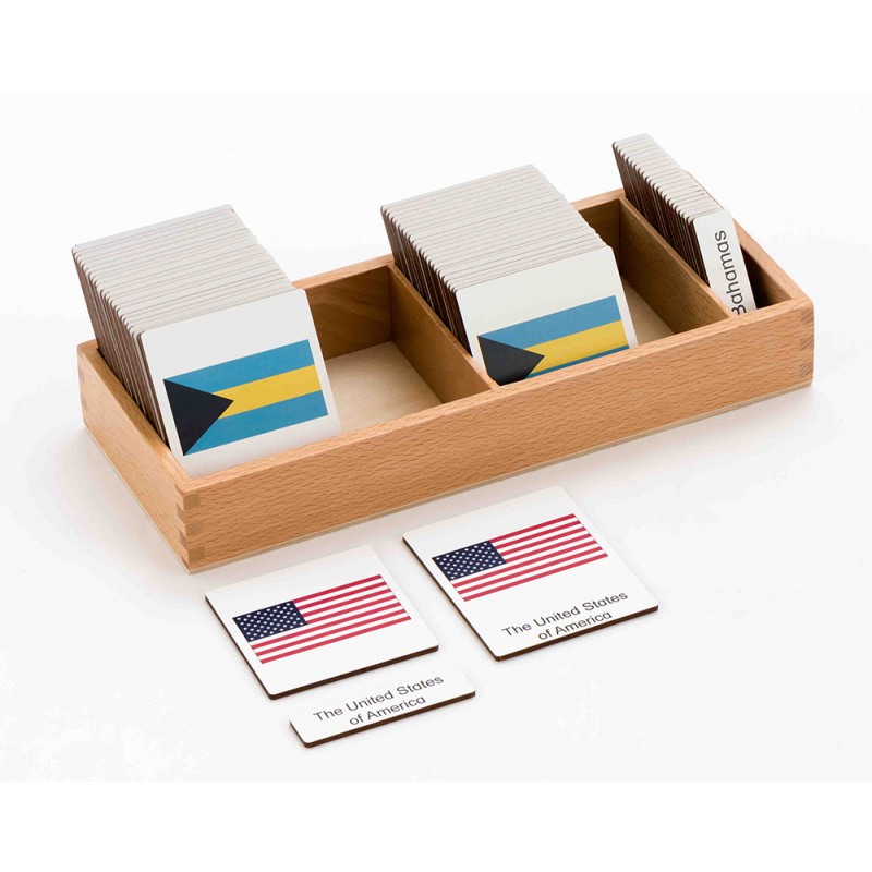 flags - 3 parts classification cards - German