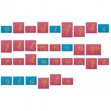 Sandpaper letters SET small and capital letters Austrian school script 95