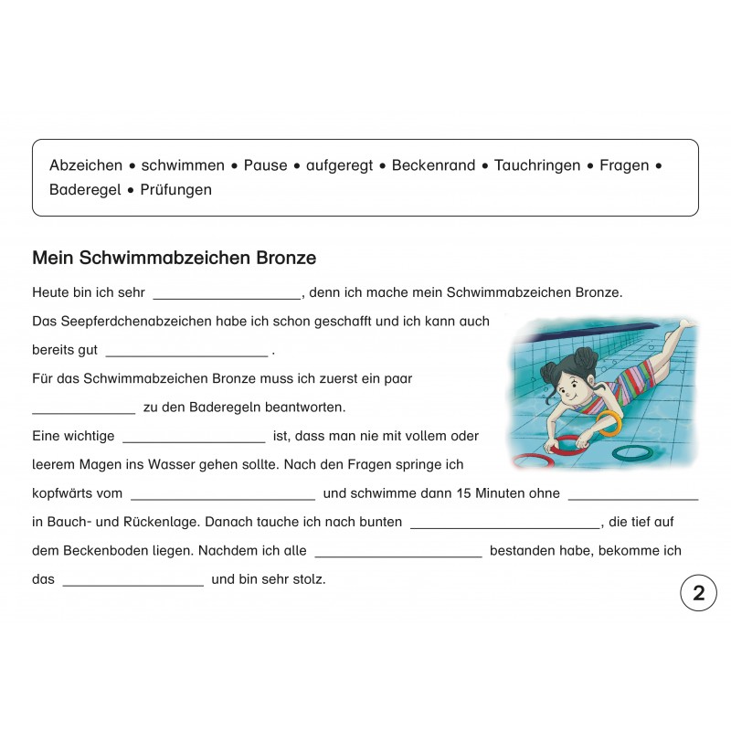 Die stabilen Lückentextkarten im DIN A4 Format beinhalten 15 kindgerechte Geschichten