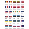 Vlajky Európy - Klasifikačné mapy - Nemčina