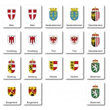 Austria - National Coat of Arms - Classification Maps - German