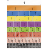 Set of cardboard strip brushes, 510 pieces.