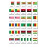 Vlajky Afriky - Klasifikačné mapy - Nemčina