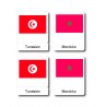 Flaggen Afrika - Klassifikationskarten - Englisch