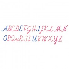 Bewegliches Alphabet - zum Erstschreiben - Österreichische Schreibschrift, Großbuchstaben, verschiedene Farben