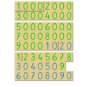 Number cards - large - wood - school script 95-0