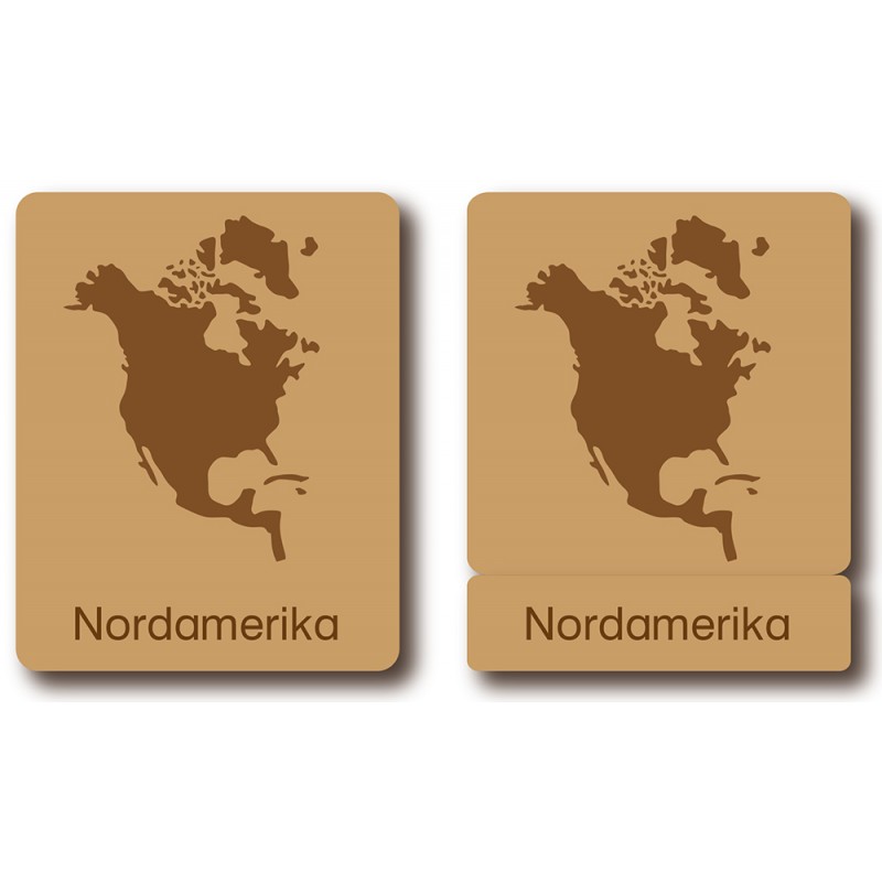 Classification cards - Animals from North America - German