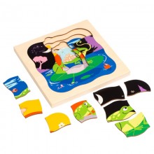 Wachstumpuzzle Frosch
